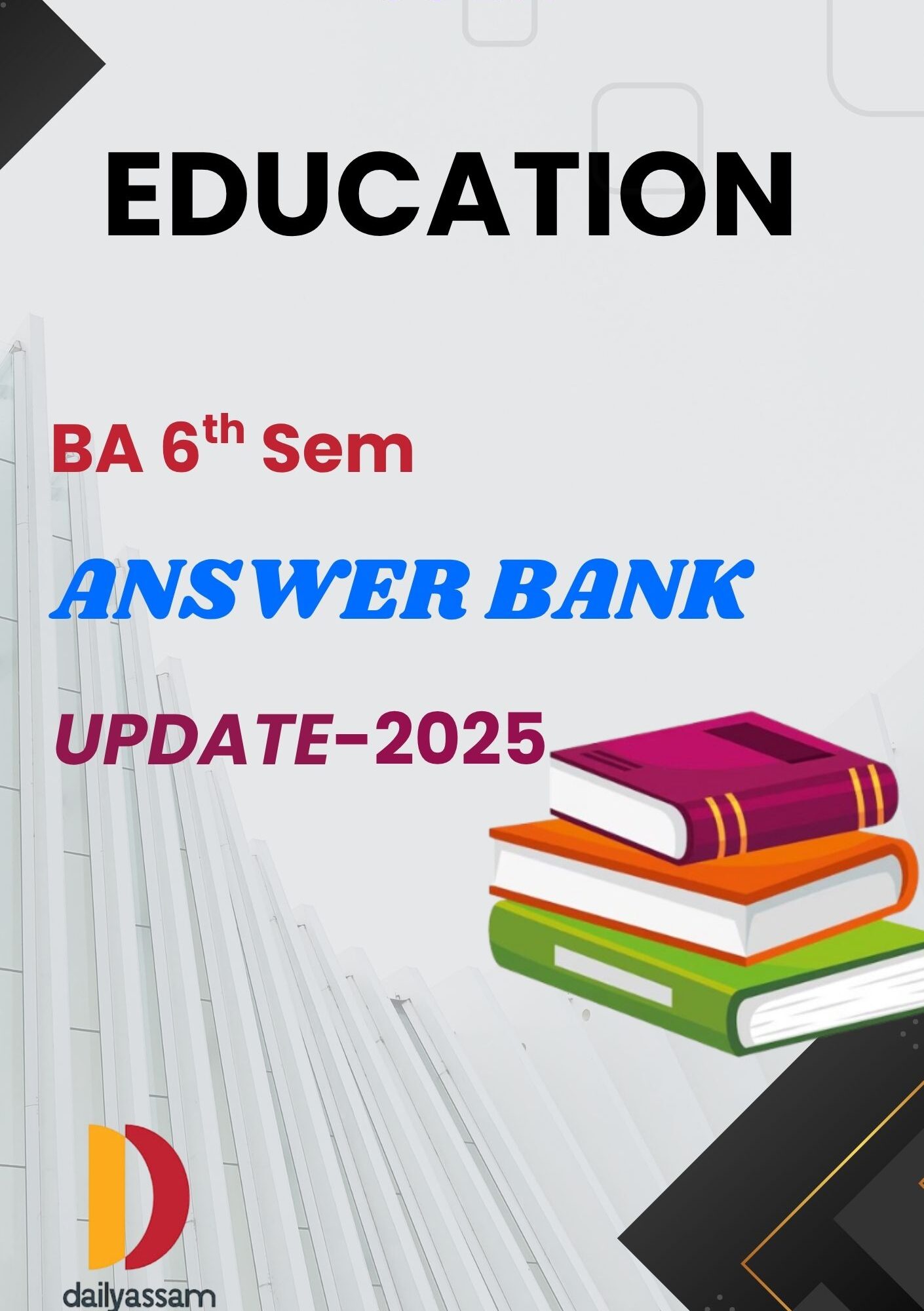 GU BA 6th Sem Education AM