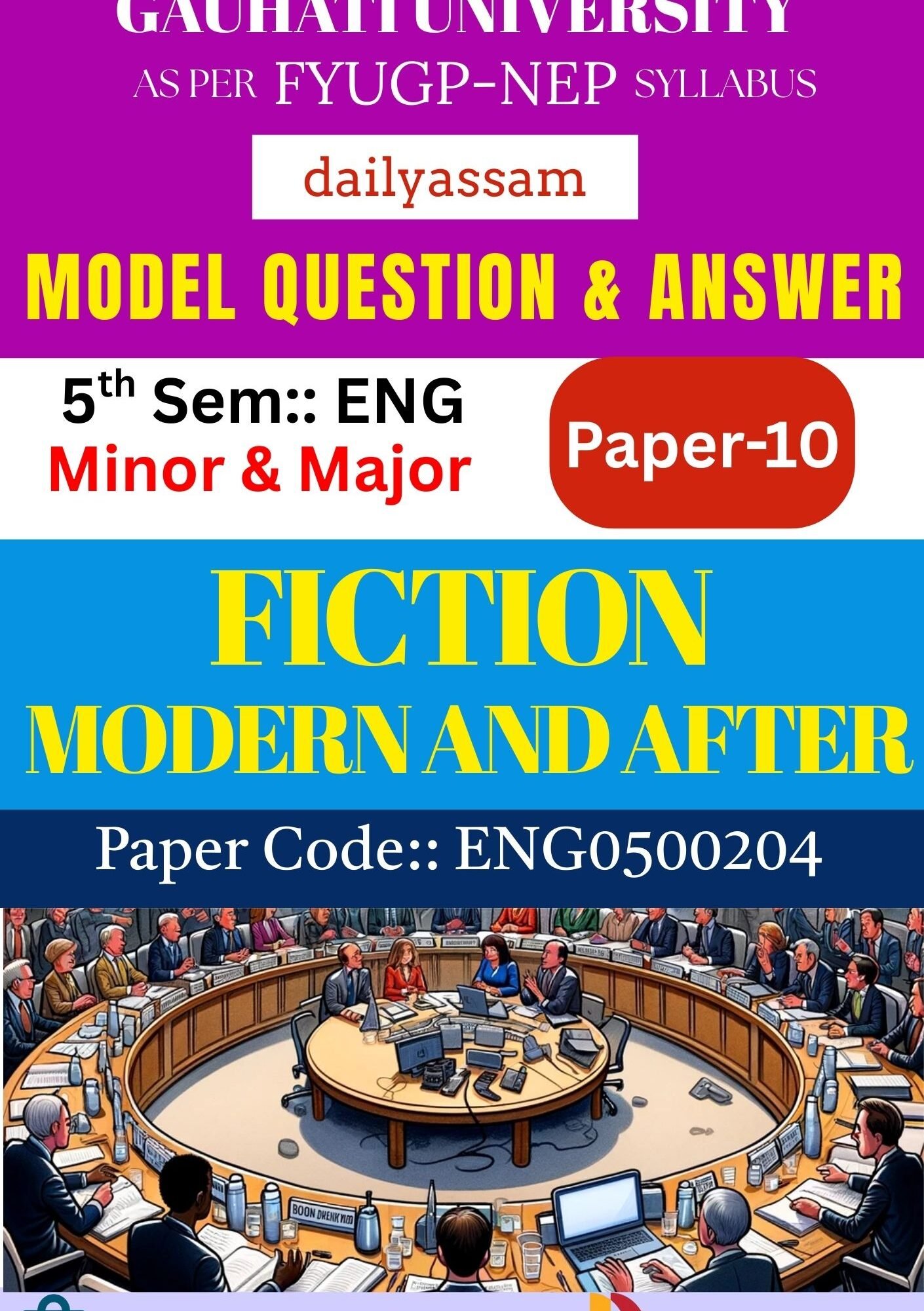 GU BA 5th Sem English | Paper 10