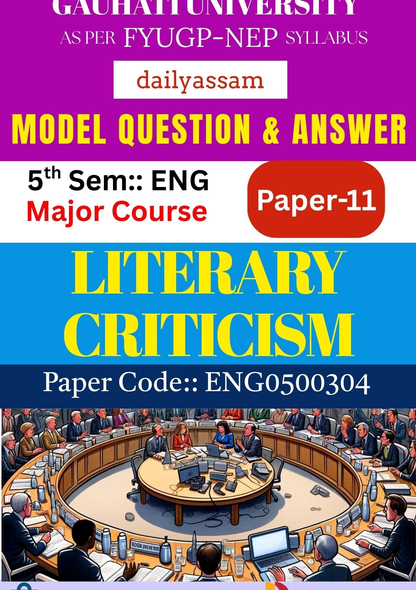 GU BA 5th Sem English | Paper 11