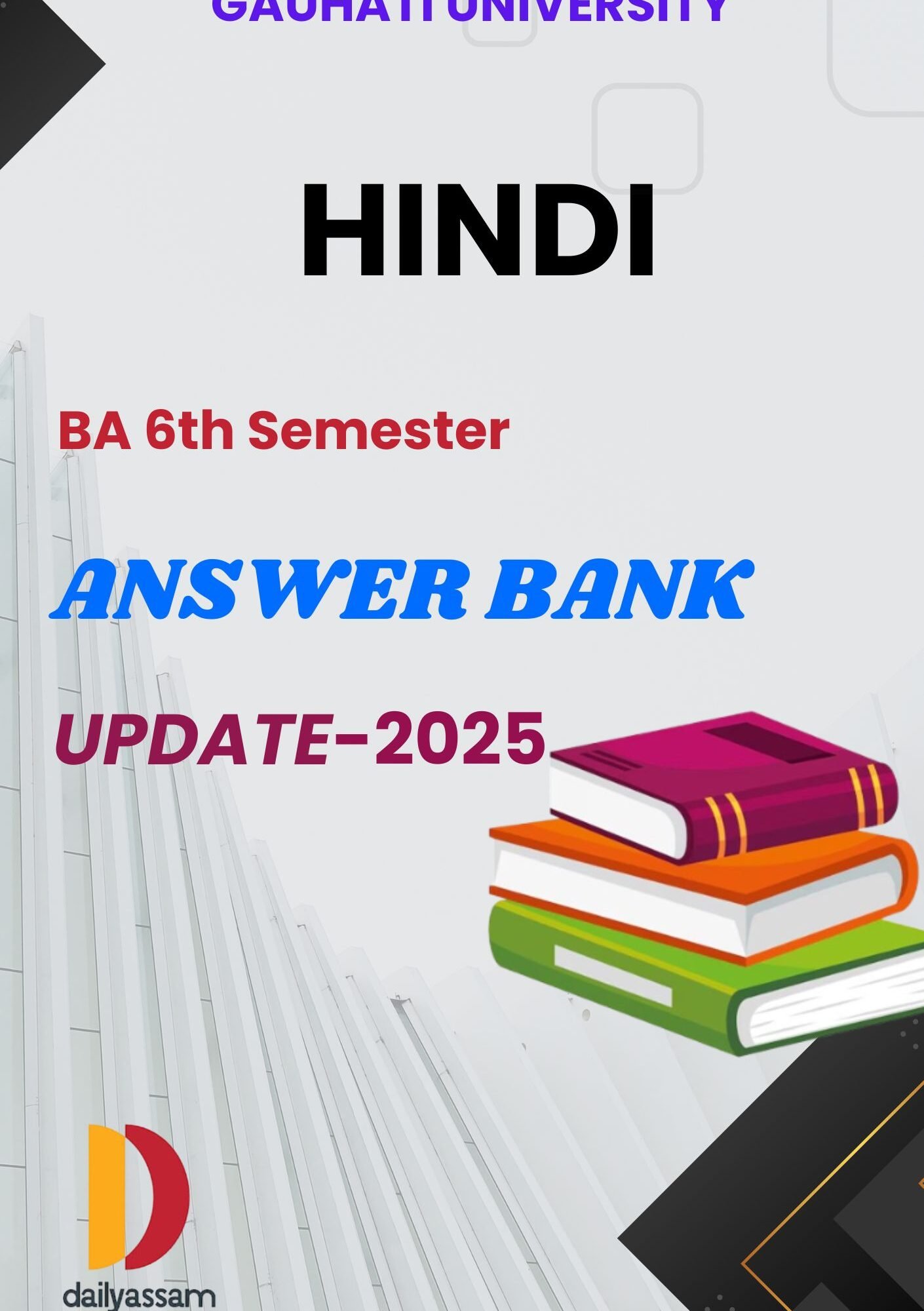 GU BA 6th Sem Hindi AM