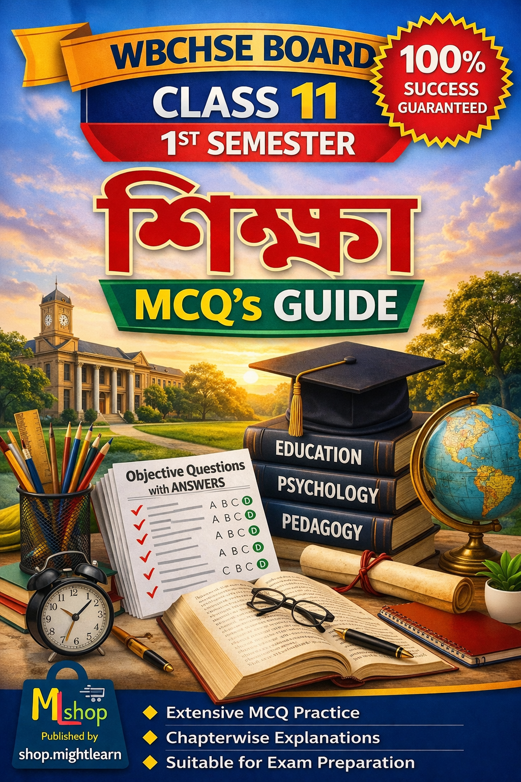 WBCHSE Class 11 1st Semester Education MCQ's Guide Books | HS প্রথম সেমিস্টারের শিক্ষাবিজ্ঞান MCQ's নোটস্