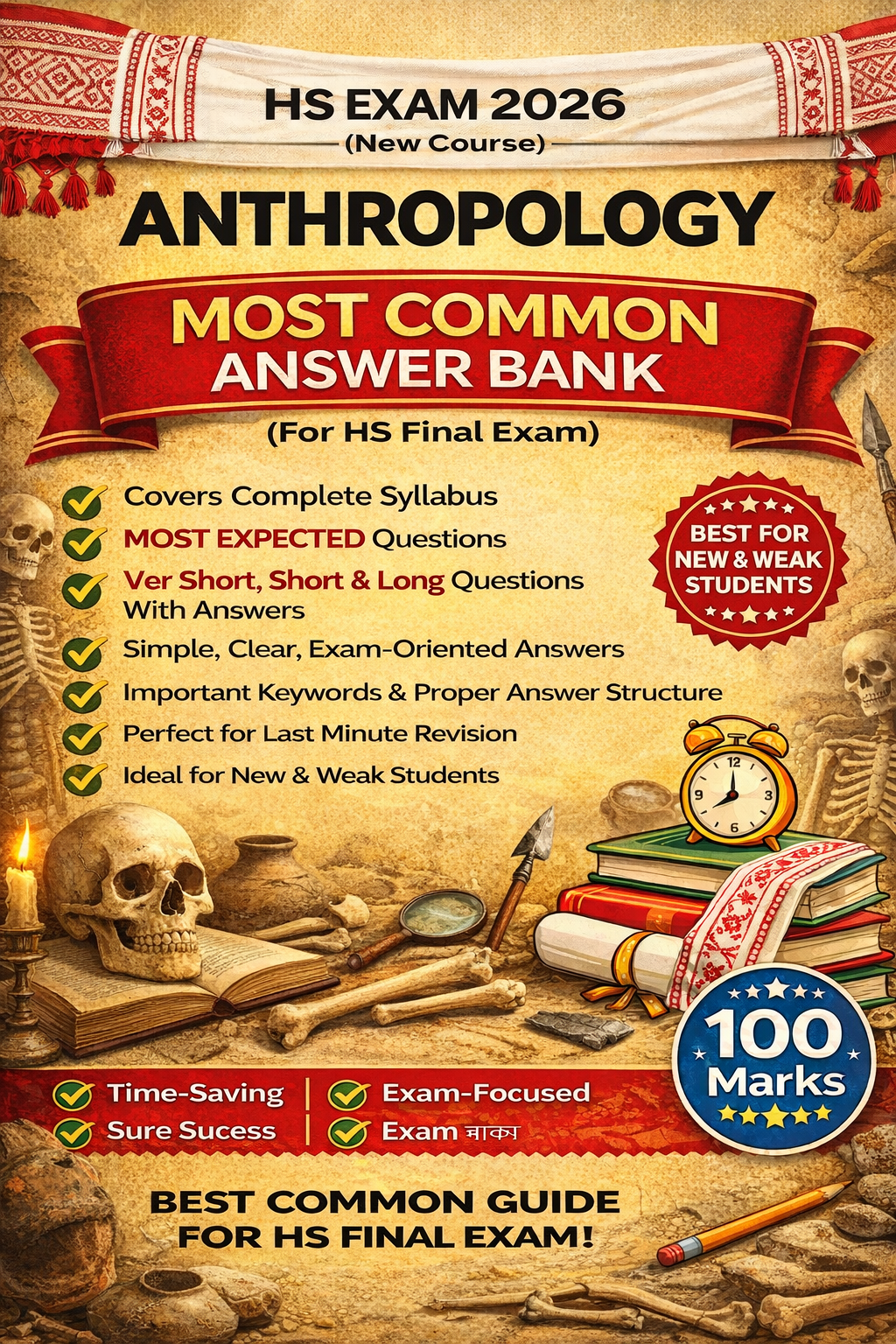 AHSEC Class 12 Anthropology Most Common Answer Books
