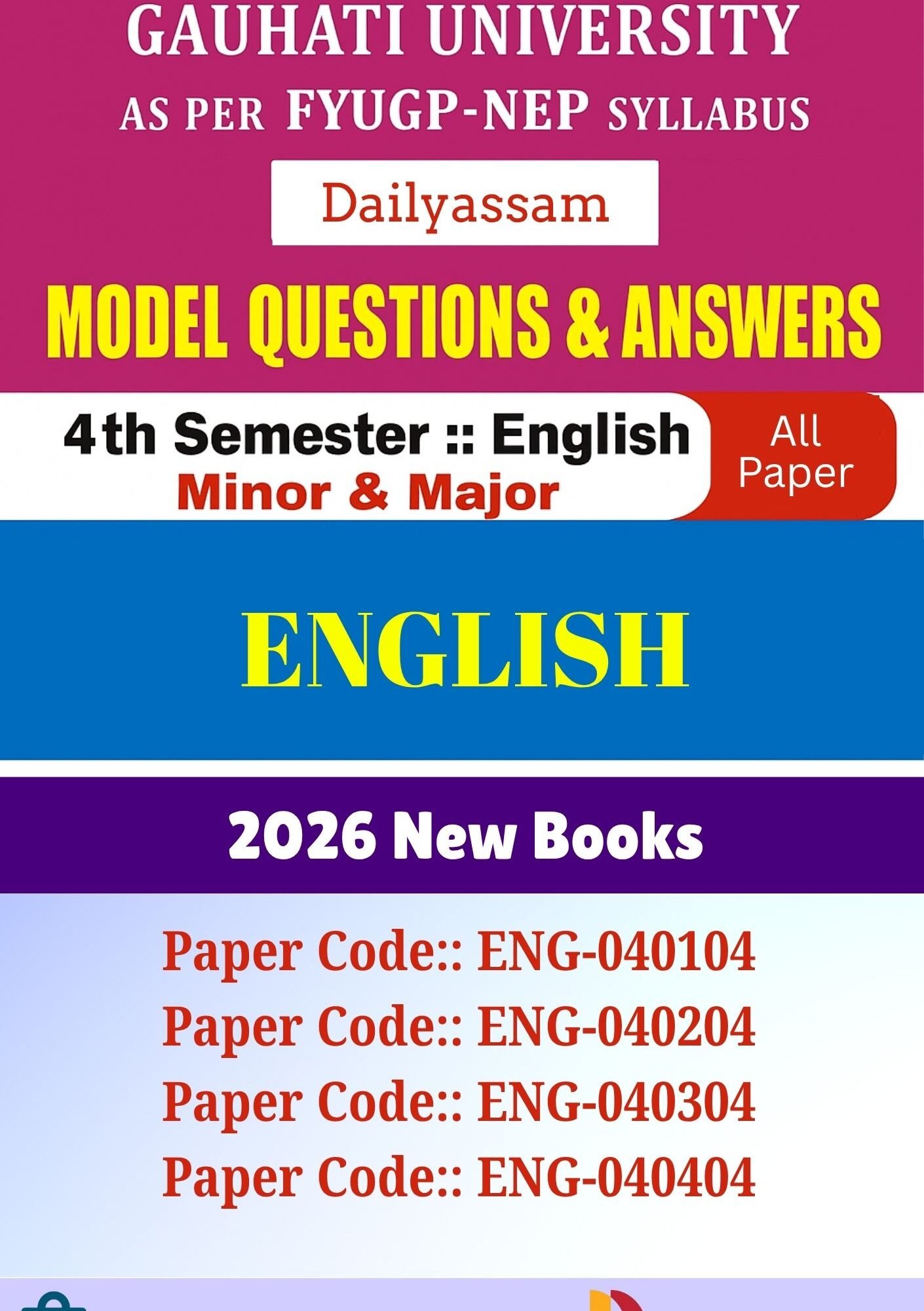 GU BA 4th Sem English AM