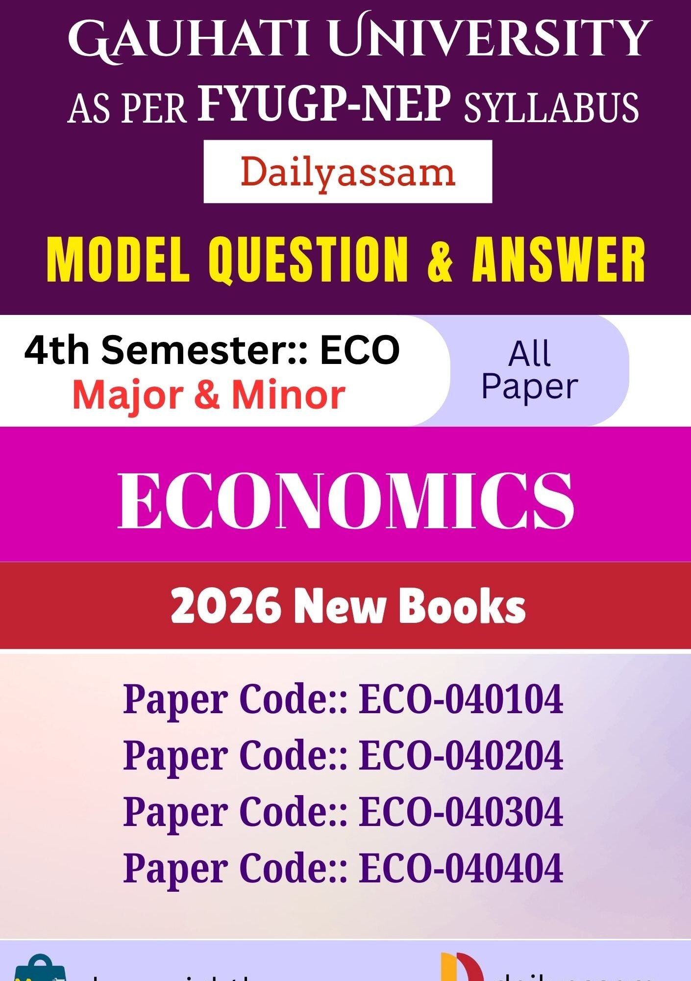 GU BA 4th Sem Economics AM