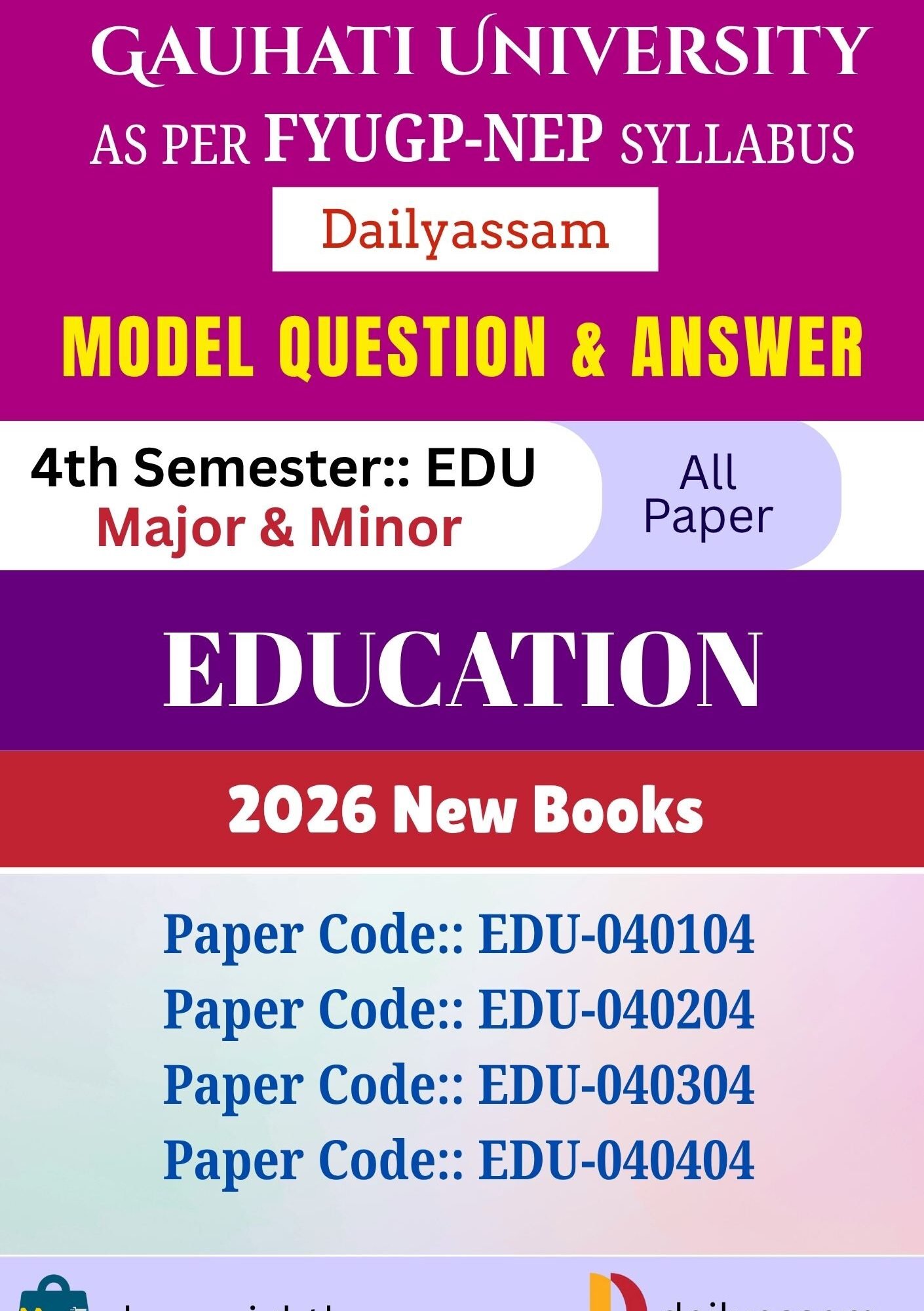 GU BA 4th Sem Education AM