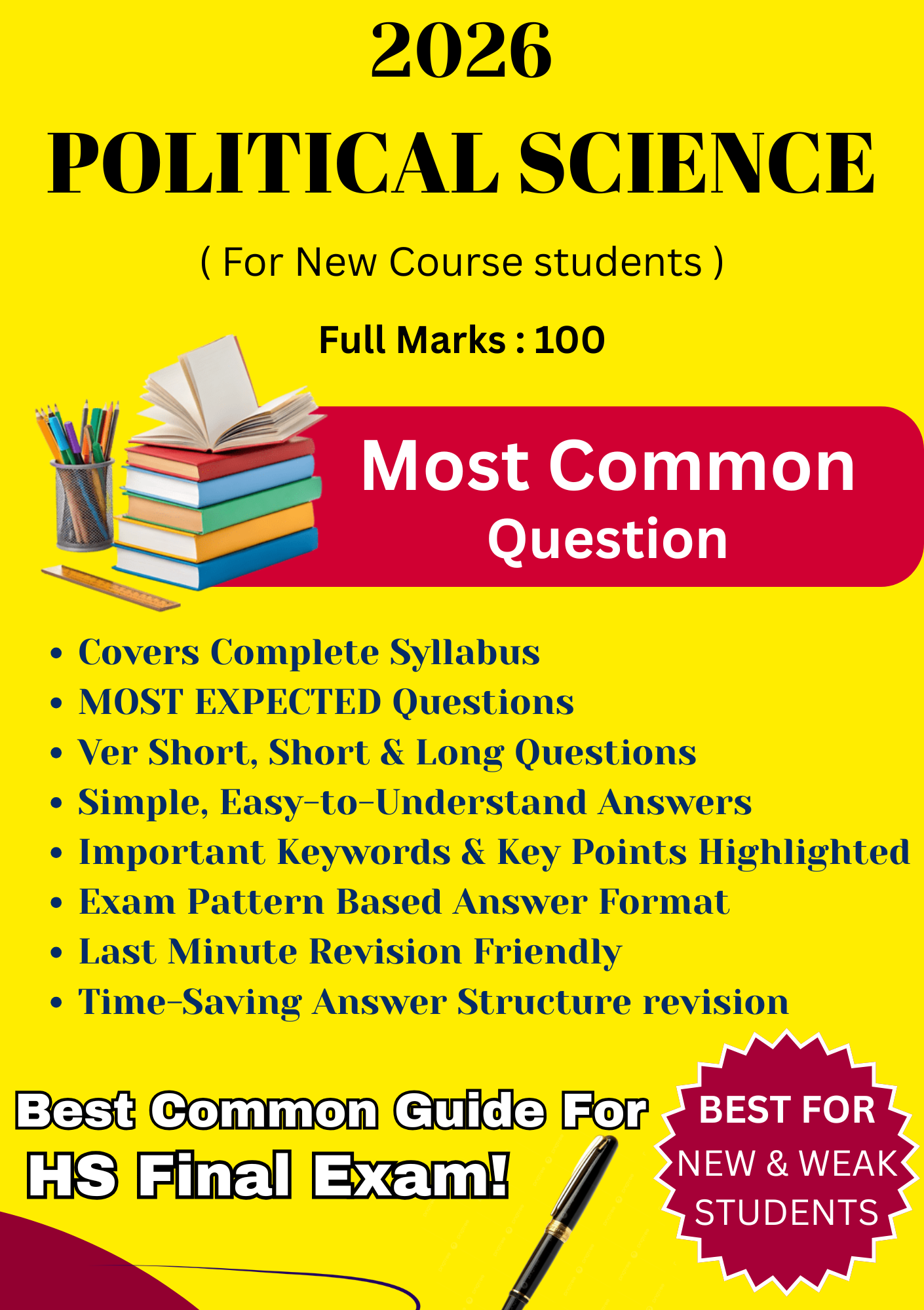 AHSEC Class 12 Political Science Most Important Question in Assamese Medium