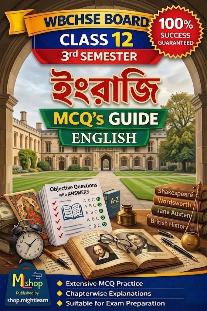 WBCHSE Class 12 3rd Semester English MCQ's Guide Books | HS তৃতীয় সেমিস্টারের ইংরাজী MCQ's নোটস্