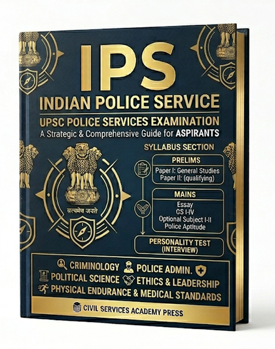 UPSC Police Service Examination Books | Indian Police Service (IPS) Exam Books |