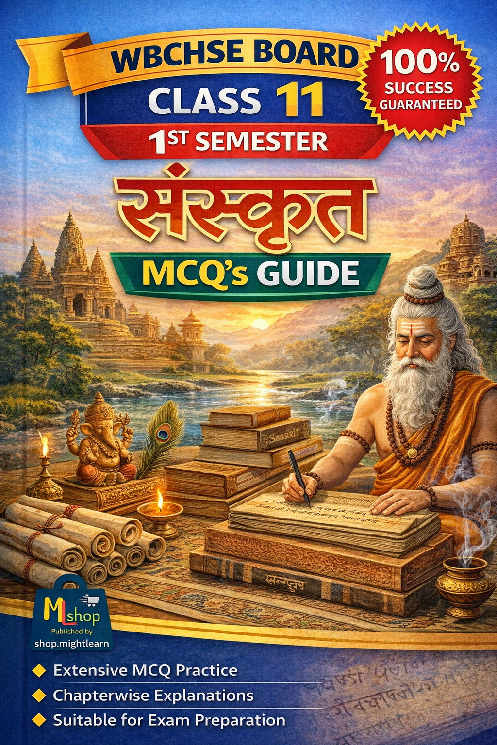 WBCHSE Class 11 1st Semester Sanskrit MCQ's Guide Books | HS প্রথম সেমিস্টারের Sanskrit MCQ's নোটস্