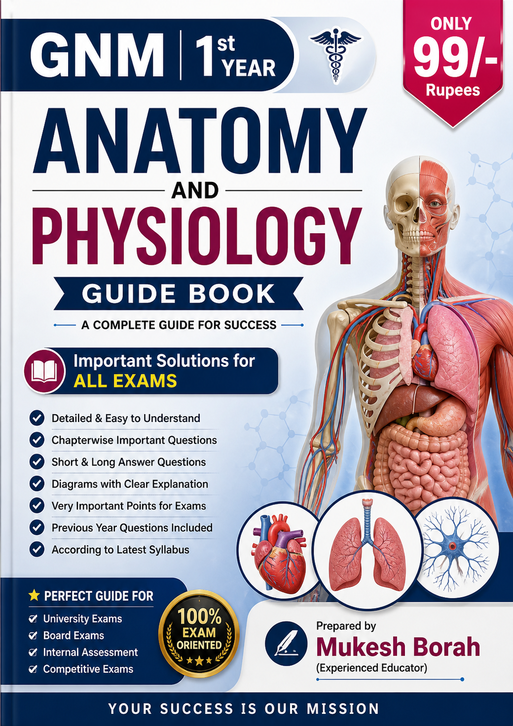 GNM 1st Year Anatomy and Physiology Guid Books For Exam |